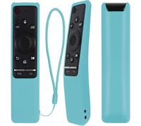 Silicone Protective Case Cover For Samsung Smart Tv Controller 4K Bn59-01259B Bn59-01274A Bn59-01266A Bn59-01241A Bn59-01242A Bn59 Series Remote Cover Washable Shockproof (Glow-In-The-Dark Blue)