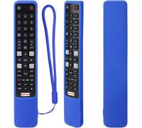 Silicone Protective Case for RCA TCL Remote Control, RC802N 43P20US 43S6000FS 55X2US 65P20US, Case Cover for RCA TCL Remote Control, Non-Slip, Anti-Shock, Washable (Blue)