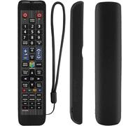 Silicone Protective Cover For Samsung Tv Remote Control Bn59-01178B Rm-D1078+ Bn59-01198Q Aa59-00582A Bn59-01178R Washable Shockproof Soft Skin Cover (Black)