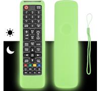 Silicone Remote Control Case Compatible With Samsung Bn59-01268D Aa59-00786A Bn59-01175Q Bn59-01175P Bn59-01189A Tv Remote Control Shockproof Protective Cover With Lanyard (Fluorescent Green)