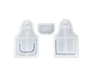 Silicone Resin Molds, Apron Nonstick Resin Set, 3.5cm/3.35 In Vessel Casting Kit with Protective Gear, DIY Crafts Casting Molds for Home Decor, Floral Container, Creative Projects for Party Presents