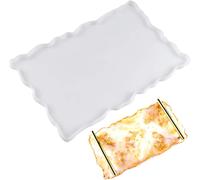 Silicone Resin Moulds, Coaster Mould, Fruit Tray Mould, Epoxy Rectangle Casting Moulds, Without Handle