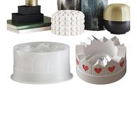 Silicone Rond en Forme De Maison - De Bougeoir, De Porte-gobelet De Bougie, Outil en Résine Résiliente, D'ornement De Nouveauté Spéciale | Accessoire De Décoration Fiable pour La Mai