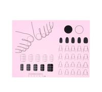 Silicone Rose Ongles Acryliques pour Manucure | Application par Zones, Apprentissage des Gestes, Usage Diy, Feuille Souple pour Pratique et Travail Précis