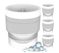 Silicone Round Drink Moule pour Whisky Wine Cocktail Kitchen Place Holiday Picnic Barbecue Célébration Party Gathering Randonnée Christmas Halloween | Moullon de boule de glace - Maker de glace à la s