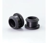Silicone Rubber Hole Plugs - T-Type Plug Cover 4.5mm to 50.6mm-Durable Snap-on Gasket Blanking End Caps-Black(10pcs)(5mm 10pcs)