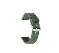 Silicone Rubber Sport Watch Band Bracelet à courroie de poignet universel 18 mm 20 mm 22 mm 24 mm Faire pour Samsung Gear S2 S3 Fit pour Huawei Watch Men Woard Watch Strap (Couleur: Green02, taille: