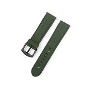 Silicone Rubber Sport Watch Band Bracelet à courroie de poignet universel 18 mm 20 mm 22 mm 24 mm Faire pour Samsung Gear S2 S3 Fit pour Huawei Watch Men Woard Watch Strap (Couleur: Green02, taille: