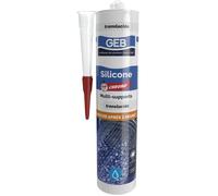 GEB Mastic silicone acétique – 280 ml – Transparent – 60min Chrono