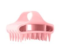 Silicone Scalp Brush, Lightweight Massage Scrubber, Manual Wet Dry Cleaner, 3.35x3.15x2.76 inches, Shampoo Tool, Shower Bathroom Use, Daily Hair Care Travel Grooming Accessory