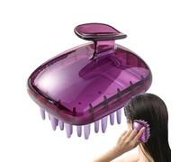 Silicone Scalp Massager, Anti Slip Hair Scalp Shampoo Brush, Soft Bristle Hair Scrubber, Removable Hair Washing Brush, Removable Hair Scrubber, Easy To Use, Portable for Wet Dry Hair Care