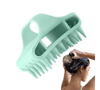 Silicone Scalps Brush, Lightweight Scalp Scrubber, Manual Shampoo Massager, Wet and Dry Silicone Brusher, Hair Care Tool, Ideal for Shower, Bathroom, Daily Use, Travel, 8.5x8x7cm