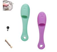 Silicone Scrubber for Cats Chin Cleaner,Cat Chin Scrubber,Cat Chin Brush Cleaner,Cat Chin Cleaner,Silicone Cat Scrubber for Chin,Finger Brushes Suitable for Puppies and Cats (2pcs D)