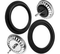 Silicone Seal for Filter Baskets,2 Units,Outer Diameter 52 mm,Inner Diameter 36 mm,Compatible with Blanco Strainer Baskets No. 117507,117508,125555,125561,13935182,Replacement for No. 117497