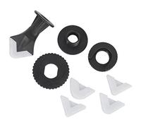 Silicone Sealant Finishing Tool Set | 9PCs Expert Caulking Kit for Smooth Joints/Tiles/Brick Surfaces | 5 Interchangeable Gaskets with Plastic Scraper & Nozzle