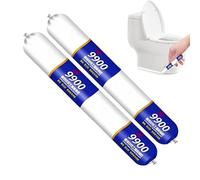 Silicone Sealant Waterproof 9900, High Heat Resistant, Permanent Flexible Caulk for Roof & Wall Cracks, Outdoor & Indoor Use, Tear & Stretch Resistant (Transparent, 2 Pcs)