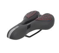 Silicone Selle VTT Creuse Confortable, Remplacement de Selle de Vélo, Rouge - Ergonomique, Respirante, Léger, Idéal VTT et Route (Rouge)