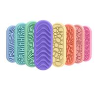 Silicone Sensory Toy, Emotion Calming Set, 8-Piece Interactive Learning Aid, Fun Stress Relief Play Tool, Daily Travel Home Commuting Utility Gear, Study Accessory for Boys, Girls, Pupils, Students