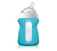 Silicone Sleeve for Chicco 9oz NaturalFit Glass Baby Bottles, Teal