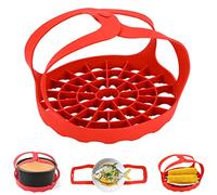 Silicone Sling Bakeware, Autocuiseur Sling, Silicone Bakeware Lifter, Silicone Sling Lifter pour autocuiseur, Bakeware Sling, Panier à Vapeur en Silicone, Élingue pour Autocuiseur