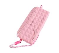 Silicone Small Makeup Bag, Travel Toiletry Organizer Pouch, Zipper Phone Key Holder for Women, Daughters, Wives, Friends, Mothers, Gift, 9.06x1.81x4.13 inches, Apricot, Pink