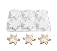 Silicone Snowflake Molds for Baking, Christmas Chocolate Candy and Maker, 6 Grid Fondant Embossing Tools, Perfect for Holiday Parties and Winter Celebrations