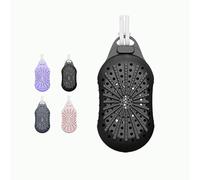 Silicone Soap Bag, Dual-Sided Soap Box Scrubber, Exfoliating Soap Bag, for Washing Body (Black)