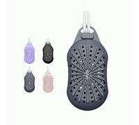 Silicone Soap Bag, Dual-Sided Soap Box Scrubber, Exfoliating Soap Bag, for Washing Body (Blue)