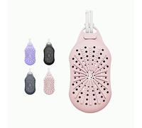 Silicone Soap Bag, Dual-Sided Soap Box Scrubber, Exfoliating Soap Bag, for Washing Body (Pink)