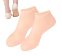 Silicone Socks for Dry Cracked Feet, Breathable Skin Friendly Soft Foot Socks, U Shape Cover Spa Care, Family, Friends, and Colleagues, Sturdy Design, Lightweight