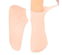 Silicone Socks for Dry Cracked Feet, Breathable Skin-Friendly Soft U-Shape Heel Cover Foot Socks for Moisturizing Spa Care, Cracked Heels Protection for Family Friends Colleagues