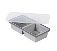 Silicone Soup Cube Trays for Freezer,Safe Non Slip Long Lasting Transparent Tool,Reusable Freezer Cubes - for Home Indoor Family Friends Cooking Cocktails Freezing Whisky