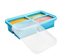 Silicone Soup Freezer Trays, Long Lasting Odor Resistant Tool, Food Storage Cube Mold For Meal Prep, Flexible Easy Release Kitchen Storage Set, Home Cooking Beverage Freezing Use