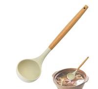 Silicone Spatula Wood Handle | Heat Resistant Solid Spoon Slotted Turner | Anti-Scalding And Anti-Slip Soup Ladle Cookware - Spoon, Slotted Turner, Cooking Kitchen Utensils Spatula For Baking