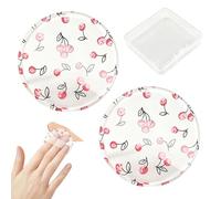 Silicone Sponge Makeup - 2,17 pouces 3 pièces Silicone Makeups Sponge Set | Bow Pattern Gel Puff Hygienic Soft Transparent | Reusable Dry Wet Use Makeup Tool With Storage Box. Silicones, 80 g.