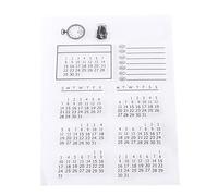 Silicone Stamp Seal Transparent Clear Soft Textured Reusable for Scrapbooking Photo Album Decorative Calendar Crafting Made of Silicone Material Size 16 x 11cm