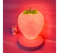 Silicone Strawberry LED Night Light USB Charging Touch Dimmable Decorative Lamp for Baby Children Kids Gift Illusion Lamp