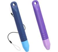 Silicone Stylus Pen for Touch Screens with Attachments, Anti-Roll and Tablets Compatible with Smartphone, Kindle and Tablet (Black&Purple)