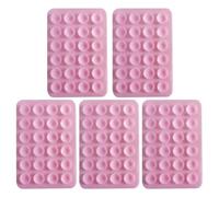 Silicone Suction Cup Phone Holder - Non-Slip | 5 Piece Case Accessories | Eco-friendly Silicone, 8.1x5.5cm Size, 6g Each, 1cm Suction Cups For Dashboards, Desks, Mirrors And Other Surfaces