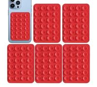 Silicone Suction Cup Phone Holder - Non-Slip | 5 Piece Case Accessories | Eco-friendly Silicone, 8.1x5.5cm Size, 6g Each, 1cm Suction Cups For Dashboards, Desks, Mirrors And Other Surfaces