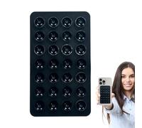 Silicone Suction Phone Case Mount - Double Sided Holder for Selfies and Video Watching | Soft Silicone with Strong Suction Cups, Compact Grip Design for Smartphones Desk Wall Mirror Table Travel and D