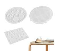 silicone support pour - 19.3x15.6 cmsilicone de fusion | Statues | résine époxy sous-verre faire -par -te avec lampe de rue réverbère de