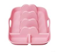 Silicone Taco Holder Set with Dipping Bowl Non-Slip(taco tray - pink) | Includes dipping bowl, non-slip base, fits soft and hard shells, elegant look, party ready