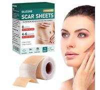 Silicone Tape - Scar Sheets | Easy-Tear Gel Tape for Scars, Silicone Patches for Colleagues, Professional Breathable Waterproof Reusable Scar Tape for Scar Reduction