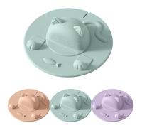 Silicone Tea Bag Holder, Tea Bag Holder for Mug, Silicone Cup Covers, Cat-Designed Cup Cover for Coffee (Green)