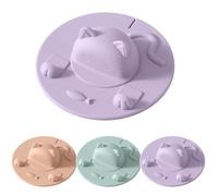 Silicone Tea Bag Holder, Tea Bag Holder for Mug, Silicone Cup Covers, Cat-Designed Cup Cover for Coffee (Purple)