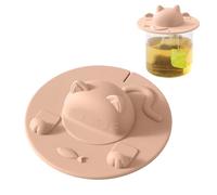 Silicone Tea Cup Cover - 10.5x10.5x4cm Heat Resistant Dustproof | Tea Bag Cup Topper | High Temperature Resistant And Dustproof For Adults Drinkers Milk Teabag Beverage Desktop Travel Home Office