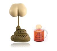 Silicone Tea Infuser Tea Strainer Creative Poop Shaped Funny Gadgets Herbal Bag Reusable Coffee Filter Diffuser Strainer Accessories