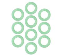 Silicone Tent Rings - 10pcs Fluorescent Stake Circles, Durable Multifunctional Ground Anchors | Camping Hiking Traveling Canopy Nail Rings Tent Fastening Gear Outdoor Adventure Setup Utility Kit