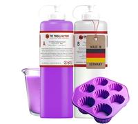 Silicone TFC type 26, convient à l'usage alimentaire, 1:1, Shore 26 - Lilas/Blanc, résistant à 260 °C, idéal pour moules et empreintes corporelles